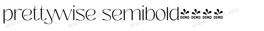 prettywise semibold字体转换